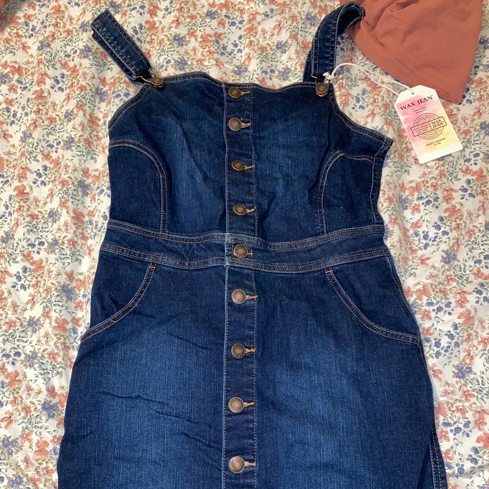 Denim Overall Dress